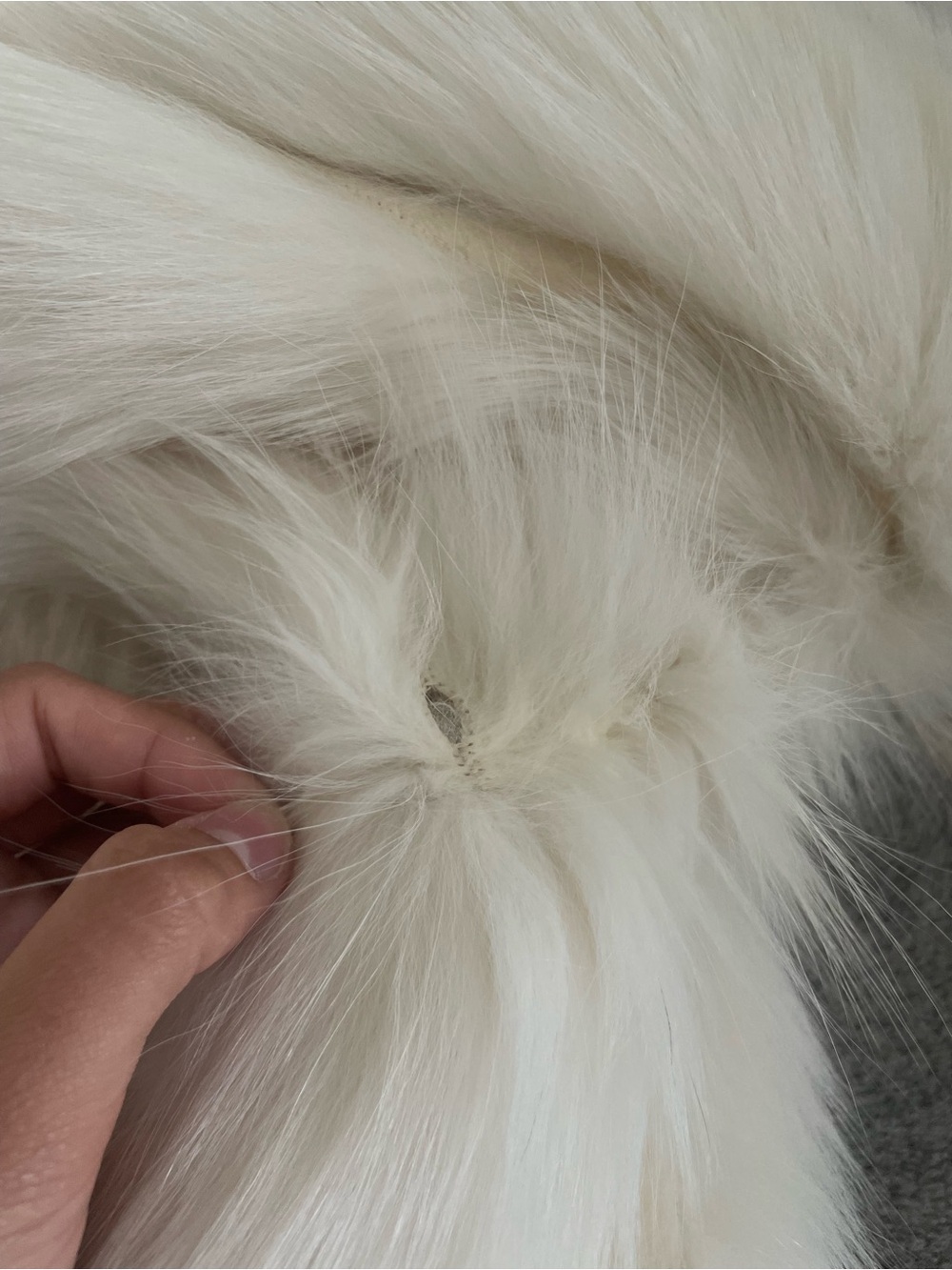 Saga Furs Cream/White Fox Fur Coat - Picture 5 of 13